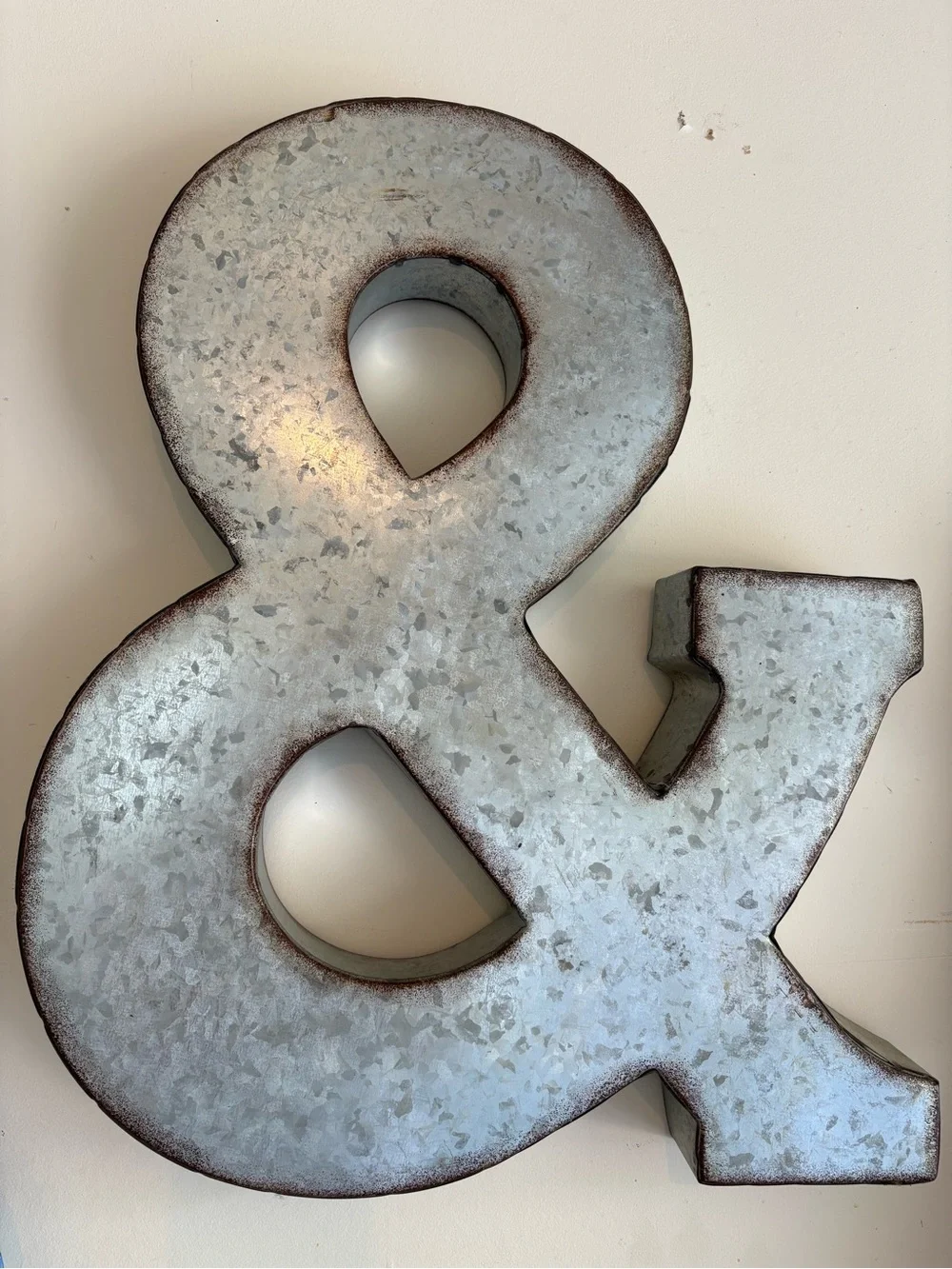Hobby Lobby Galvanized Silver Metal Wall Accent